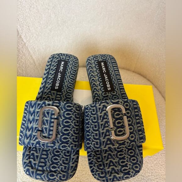 Marc Jacobs The J Marc denim slides 36 - Picture 2 of 8